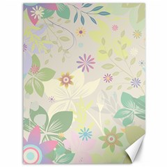 Flower Rainbow Star Floral Sexy Purple Green Yellow White Rose Canvas 36  X 48  