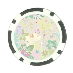 Flower Rainbow Star Floral Sexy Purple Green Yellow White Rose Poker Chip Card Guard