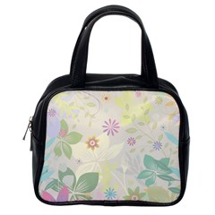 Flower Rainbow Star Floral Sexy Purple Green Yellow White Rose Classic Handbags (one Side) by Mariart