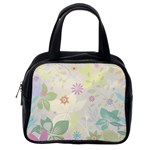 Flower Rainbow Star Floral Sexy Purple Green Yellow White Rose Classic Handbags (One Side) Front