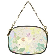 Flower Rainbow Star Floral Sexy Purple Green Yellow White Rose Chain Purses (two Sides)  by Mariart