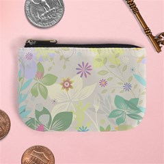 Flower Rainbow Star Floral Sexy Purple Green Yellow White Rose Mini Coin Purses