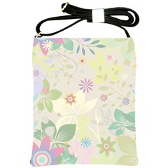 Flower Rainbow Star Floral Sexy Purple Green Yellow White Rose Shoulder Sling Bags by Mariart