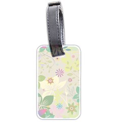 Flower Rainbow Star Floral Sexy Purple Green Yellow White Rose Luggage Tags (two Sides)