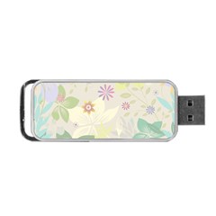 Flower Rainbow Star Floral Sexy Purple Green Yellow White Rose Portable Usb Flash (one Side) by Mariart