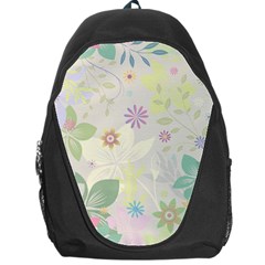 Flower Rainbow Star Floral Sexy Purple Green Yellow White Rose Backpack Bag