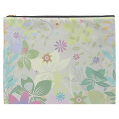 Flower Rainbow Star Floral Sexy Purple Green Yellow White Rose Cosmetic Bag (xxxl)  by Mariart