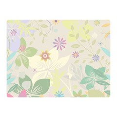 Flower Rainbow Star Floral Sexy Purple Green Yellow White Rose Double Sided Flano Blanket (mini) 