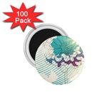 Flower Rose Purple Sunflower Lotus 1.75  Magnets (100 pack)  Front