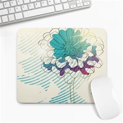 Flower Rose Purple Sunflower Lotus Large Mousepads by Mariart