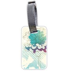 Flower Rose Purple Sunflower Lotus Luggage Tags (two Sides) by Mariart