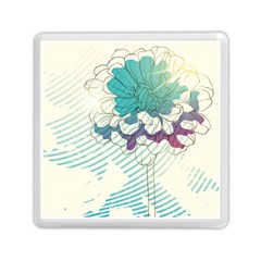 Flower Rose Purple Sunflower Lotus Memory Card Reader (square)  by Mariart