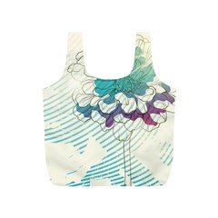 Flower Rose Purple Sunflower Lotus Full Print Recycle Bags (s) 