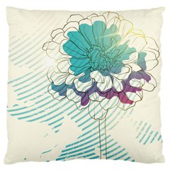 Flower Rose Purple Sunflower Lotus Standard Flano Cushion Case (one Side)