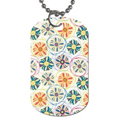 Flower Rainbow Fan Sunflower Circle Sexy Dog Tag (one Side)