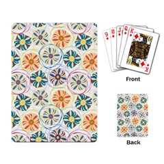 Flower Rainbow Fan Sunflower Circle Sexy Playing Card