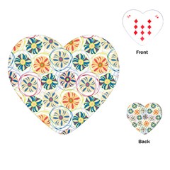 Flower Rainbow Fan Sunflower Circle Sexy Playing Cards (heart)  by Mariart