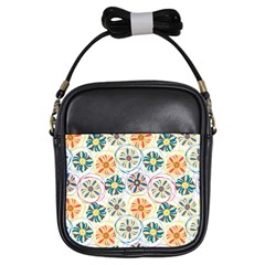 Flower Rainbow Fan Sunflower Circle Sexy Girls Sling Bags