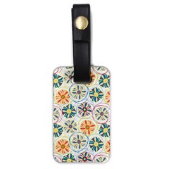 Flower Rainbow Fan Sunflower Circle Sexy Luggage Tags (one Side) 