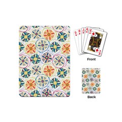 Flower Rainbow Fan Sunflower Circle Sexy Playing Cards (mini) 