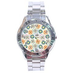 Flower Rainbow Fan Sunflower Circle Sexy Stainless Steel Analogue Watch