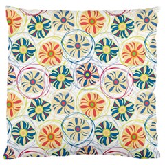 Flower Rainbow Fan Sunflower Circle Sexy Large Cushion Case (two Sides)