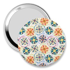 Flower Rainbow Fan Sunflower Circle Sexy 3  Handbag Mirrors