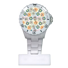 Flower Rainbow Fan Sunflower Circle Sexy Plastic Nurses Watch