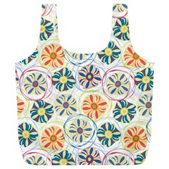 Flower Rainbow Fan Sunflower Circle Sexy Full Print Recycle Bags (l) 