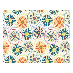 Flower Rainbow Fan Sunflower Circle Sexy Double Sided Flano Blanket (large)  by Mariart