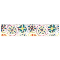 Flower Rainbow Fan Sunflower Circle Sexy Flano Scarf (small) by Mariart