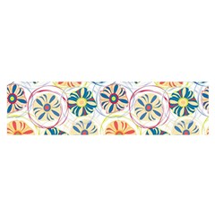 Flower Rainbow Fan Sunflower Circle Sexy Satin Scarf (oblong) by Mariart