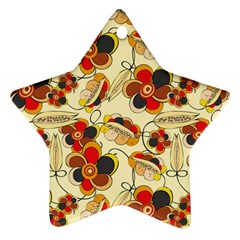 Flower Seed Rainbow Rose Ornament (star) by Mariart