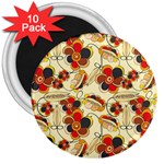 Flower Seed Rainbow Rose 3  Magnets (10 pack)  Front