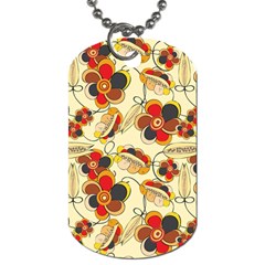 Flower Seed Rainbow Rose Dog Tag (two Sides)