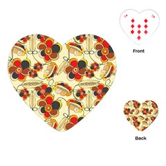 Flower Seed Rainbow Rose Playing Cards (heart)  by Mariart