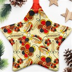 Flower Seed Rainbow Rose Star Ornament (Two Sides) Front