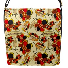 Flower Seed Rainbow Rose Flap Messenger Bag (s)