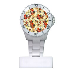 Flower Seed Rainbow Rose Plastic Nurses Watch by Mariart