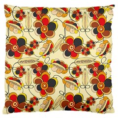 Flower Seed Rainbow Rose Standard Flano Cushion Case (one Side) by Mariart