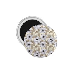 Flower Rose Sunflower Gray Star 1 75  Magnets by Mariart