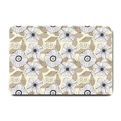 Flower Rose Sunflower Gray Star Small Doormat 