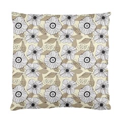 Flower Rose Sunflower Gray Star Standard Cushion Case (one Side) by Mariart