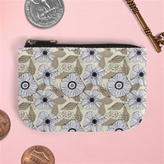 Flower Rose Sunflower Gray Star Mini Coin Purses