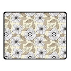 Flower Rose Sunflower Gray Star Fleece Blanket (small) by Mariart