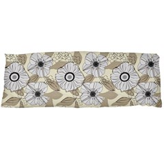 Flower Rose Sunflower Gray Star Body Pillow Case (dakimakura)