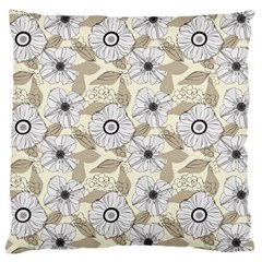 Flower Rose Sunflower Gray Star Large Cushion Case (one Side)