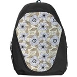 Flower Rose Sunflower Gray Star Backpack Bag Front