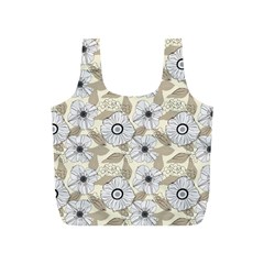 Flower Rose Sunflower Gray Star Full Print Recycle Bags (s)  by Mariart