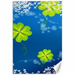 Flower Shamrock Green Blue Sexy Canvas 20  x 30   19.62 x28.9  Canvas - 1